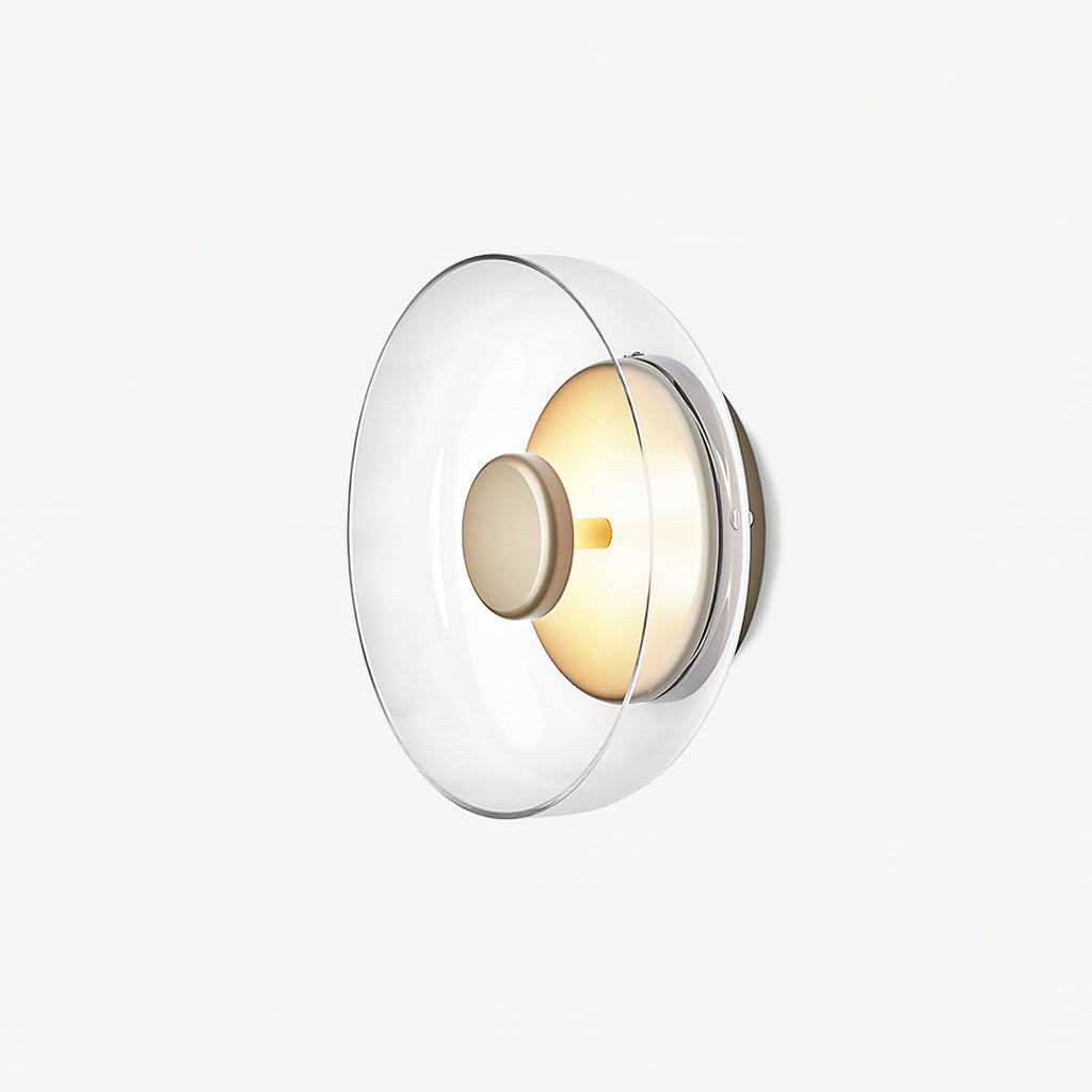 Hand-Blown Glass Dome Sconce