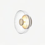 Hand-Blown Glass Dome Sconce