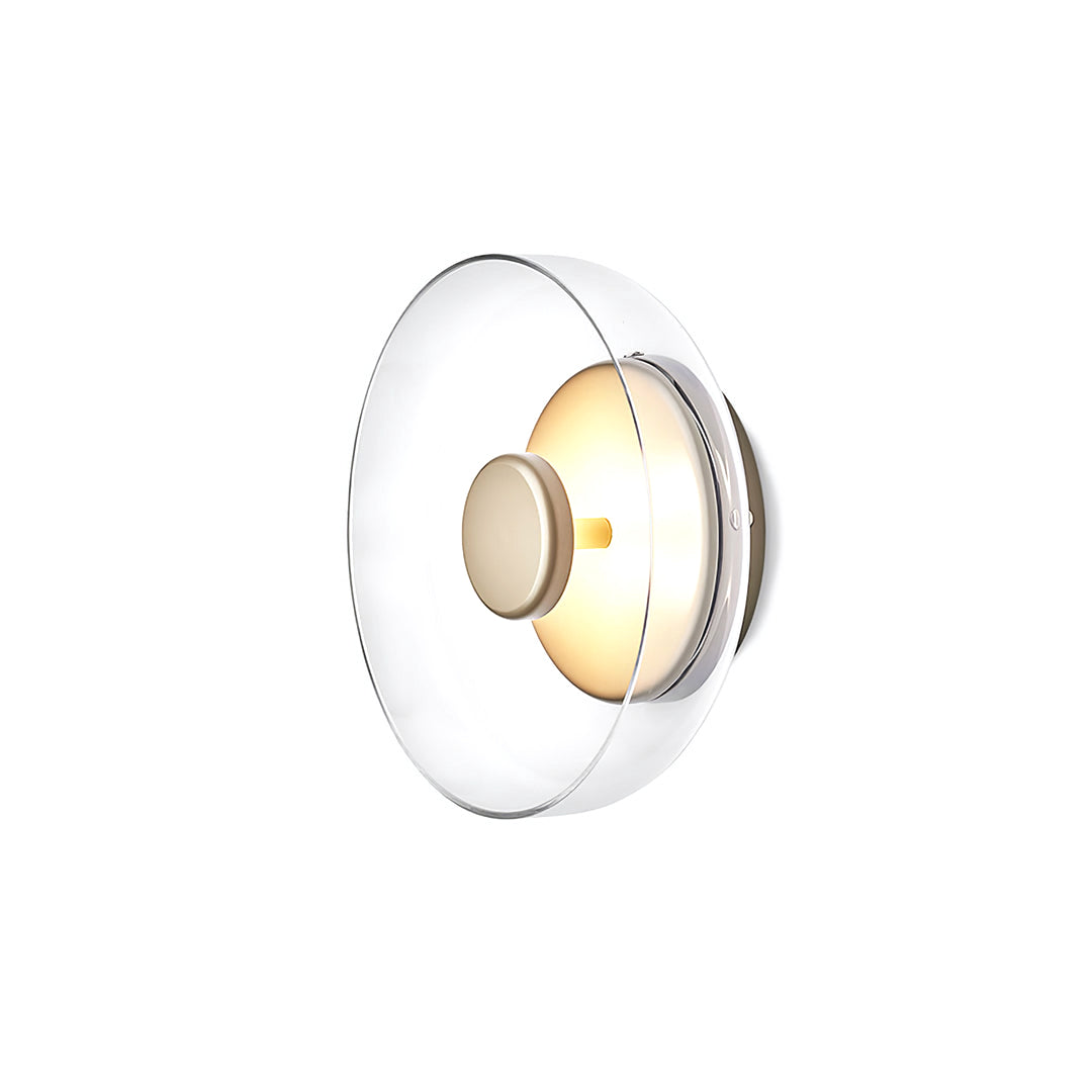 Hand-Blown Glass Dome Sconce