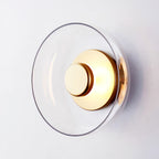 Hand-Blown Glass Dome Sconce