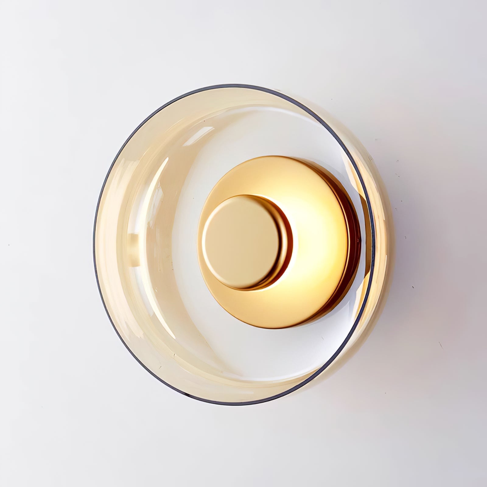 Hand-Blown Glass Dome Sconce