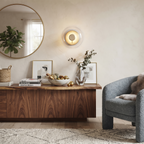 Hand-Blown Glass Dome Sconce