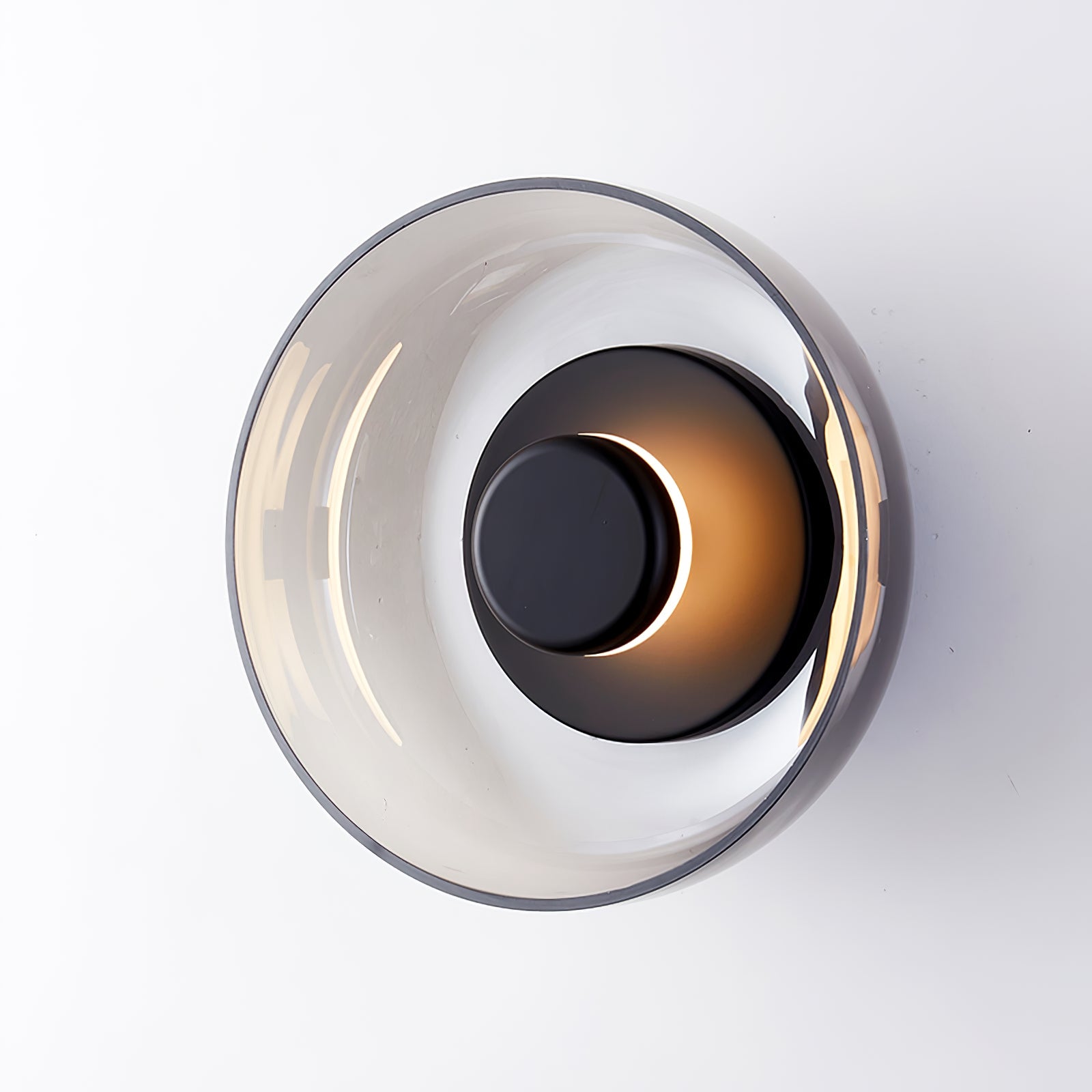 Hand-Blown Glass Dome Sconce