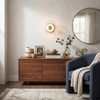 Hand-Blown Glass Dome Sconce