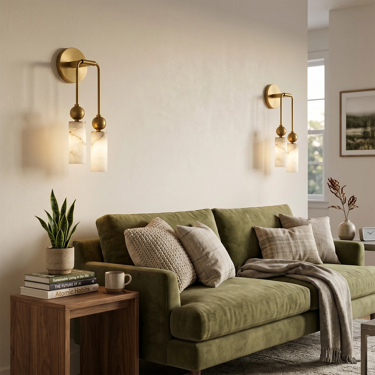 Harlin Alabaster Wall Sconce