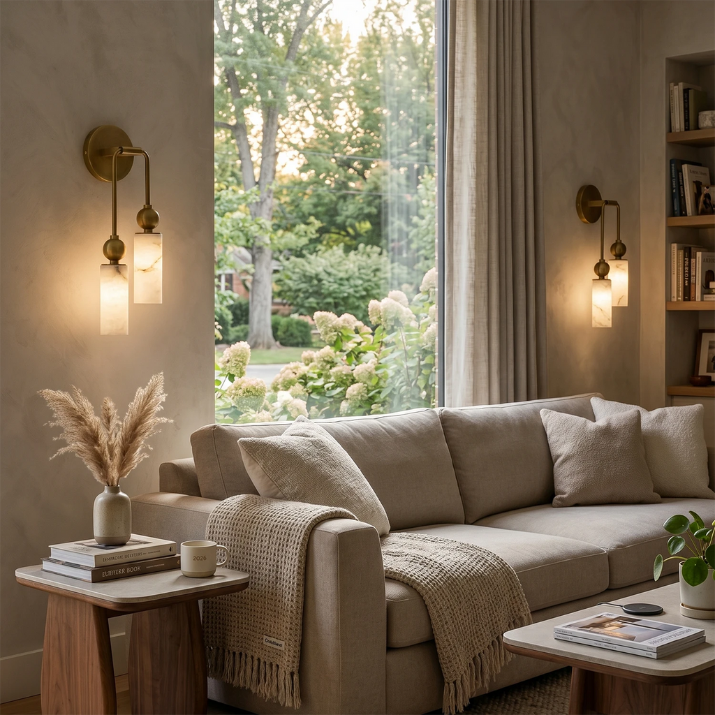 Harlin Alabaster Wall Lamp