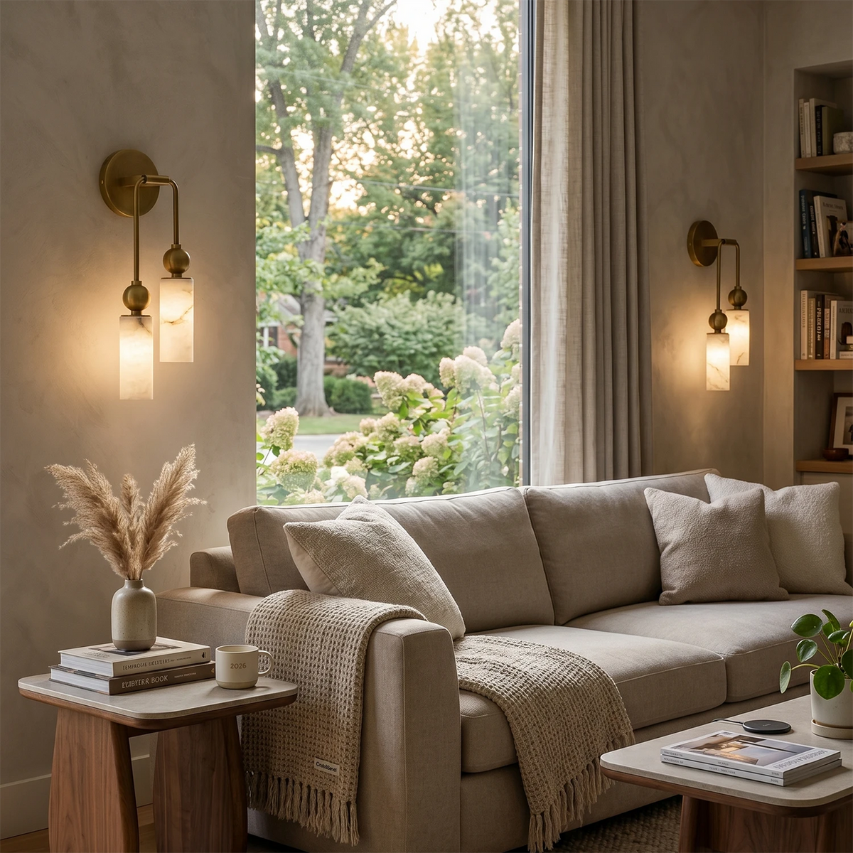 Harlin Alabaster Wall Sconce