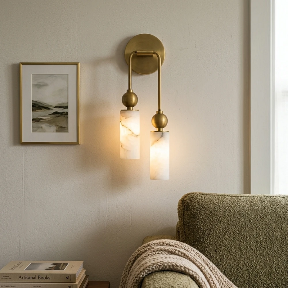 Harlin Alabaster Wall Sconce