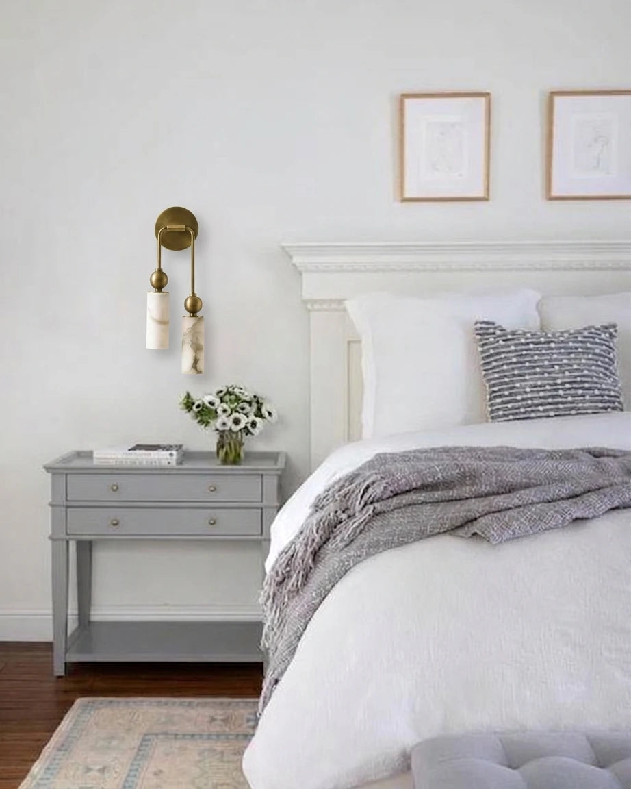 Modern Wall Sconce in Master Bedroom Setting