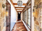 Modern Alabaster Wall Sconce in Hallway Corridor