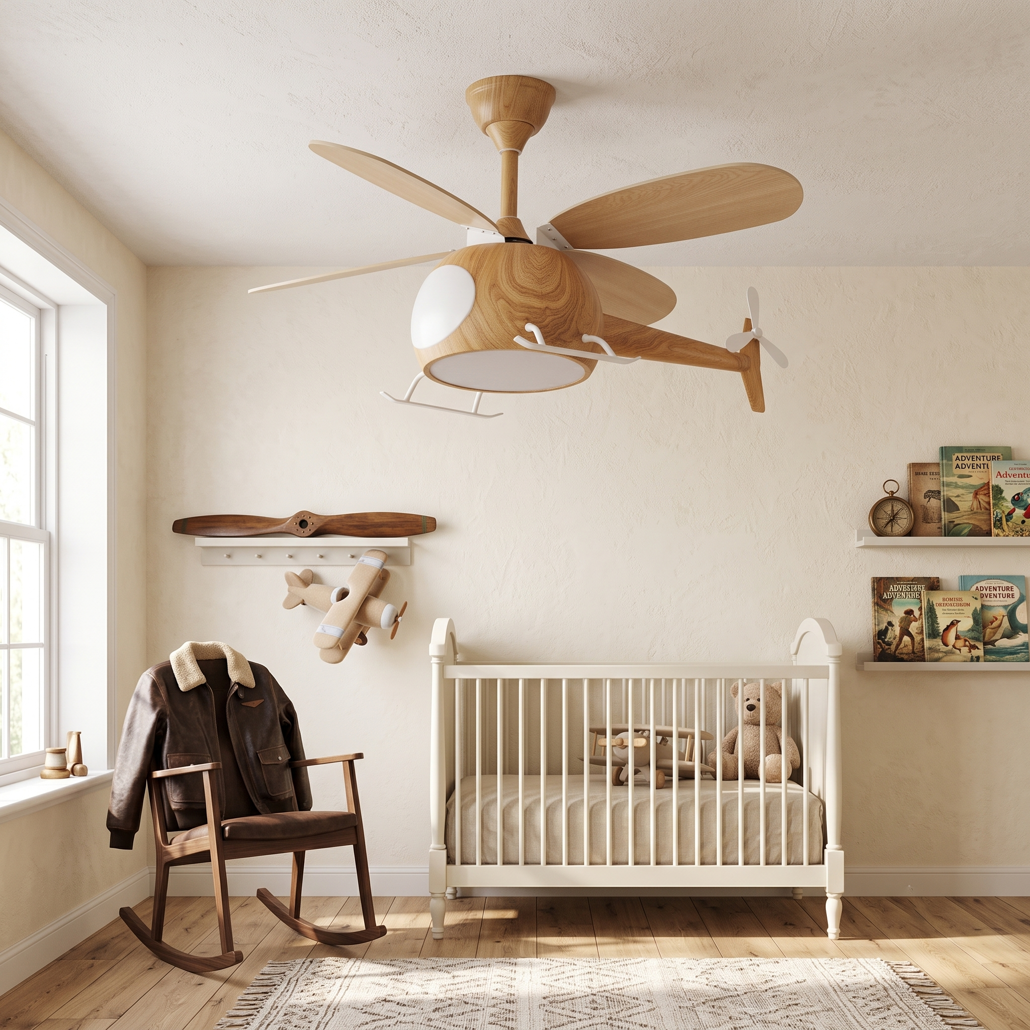 Helicopter Novelty Ceiling Fan Light