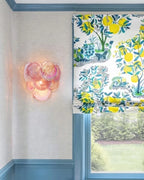 Modern Colorful Disc Art Glass Wall Sconce Near Window Light