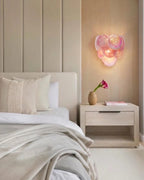 Modern Colorful Disc Wall Sconce in Contemporary Bedroom Interior