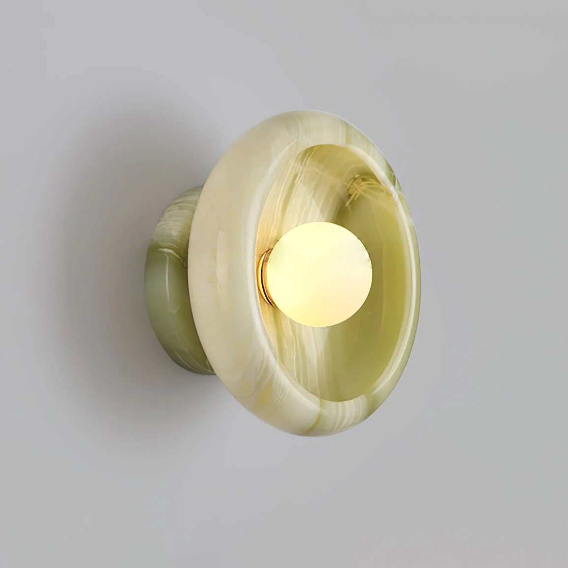 Jade and Marble Wall Sconce