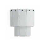 Modern Tiered Alabaster Panel Wall Sconce on White Background