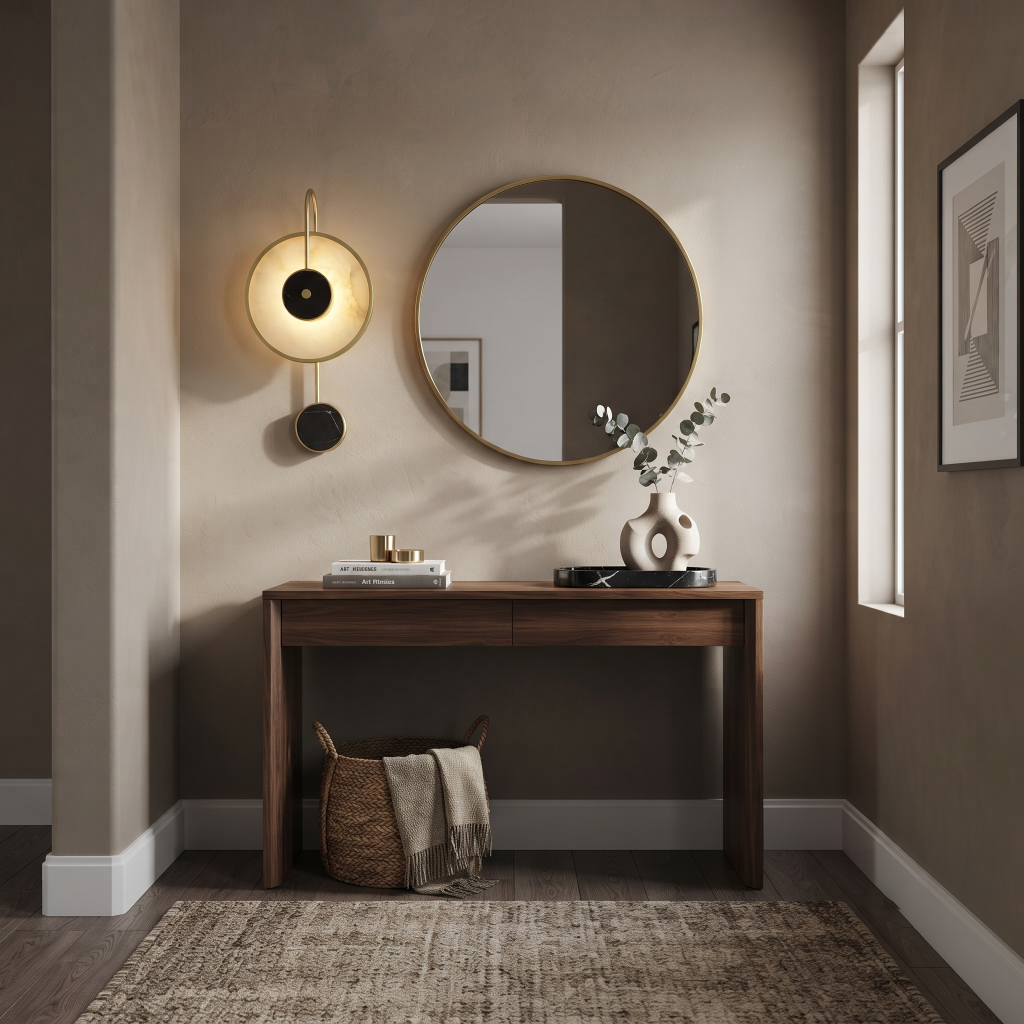 Kandy Alabaster Geometric Sconce
