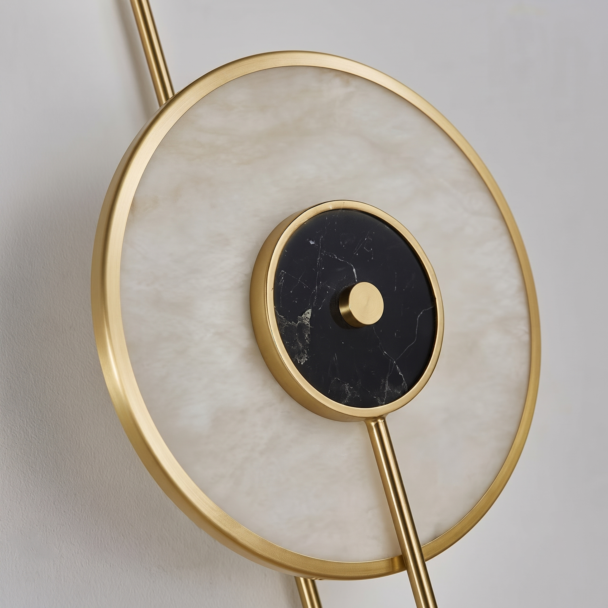 Kandy Alabaster Geometric Sconce