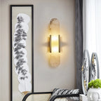 Modern Art Glass Wall Sconce in Hallway Foyer
