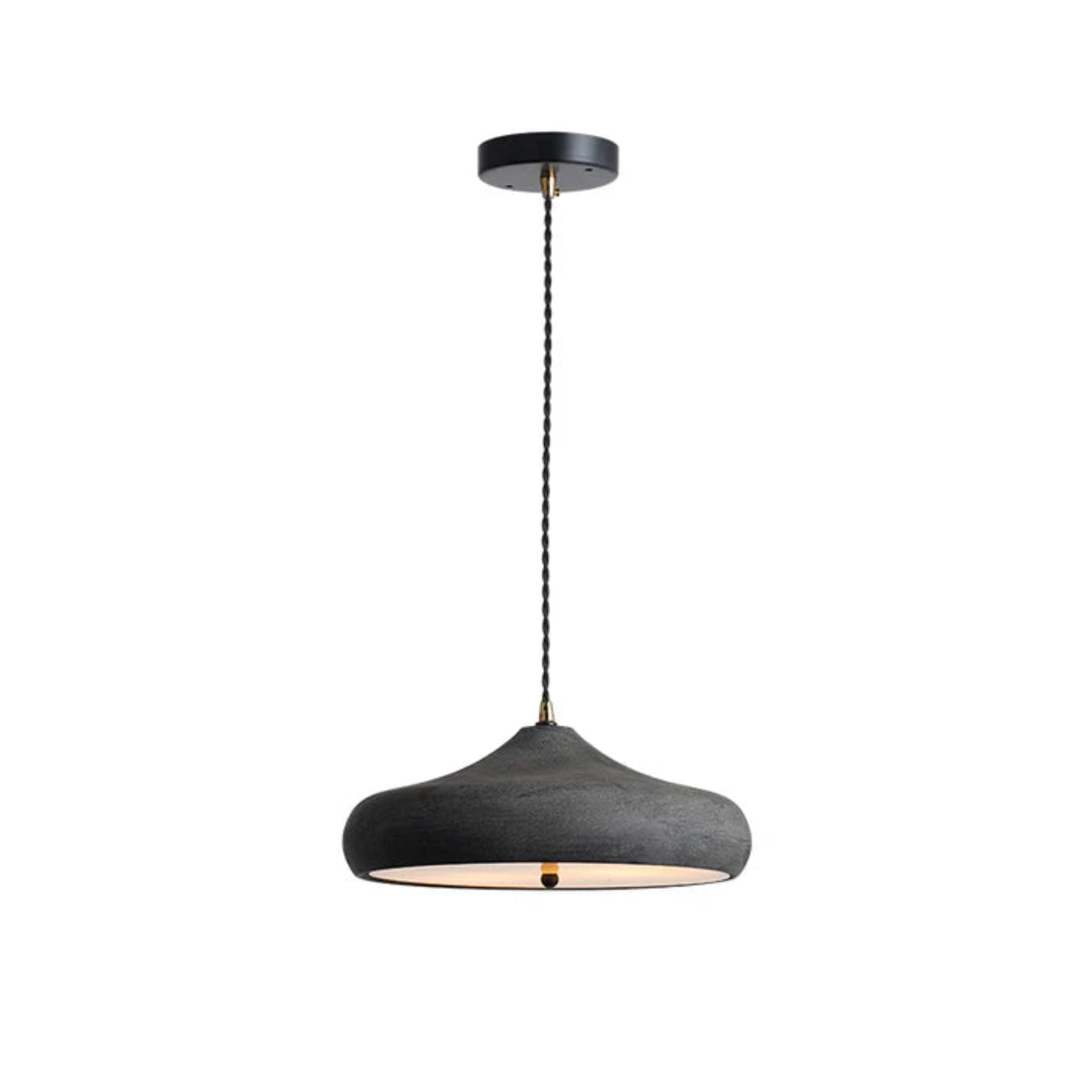 Matte Charcoal Pendant Light