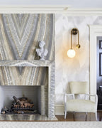 Modern Glass Globe Wall Sconce in Sophisticated Living Space