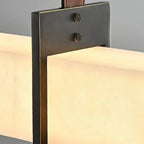 L-Shaped Linear Alabaster Pendant Lamp