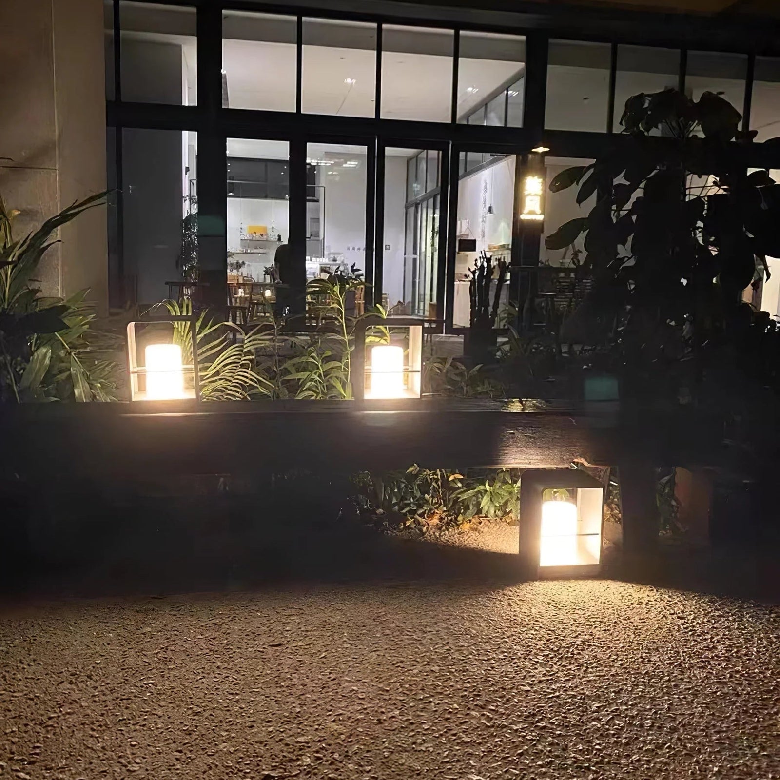 LED-Laternen-Gartenleuchte