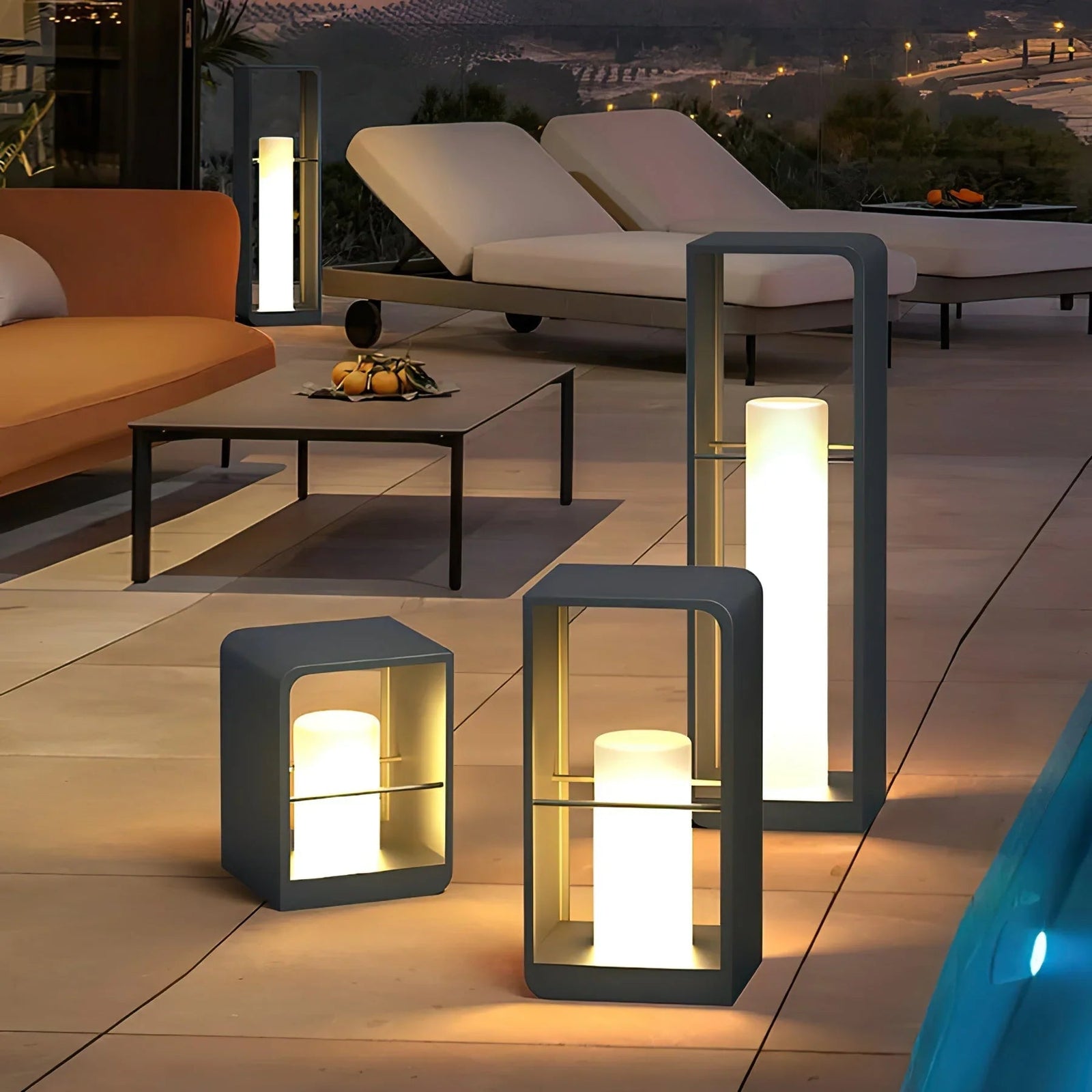 LED-Laternen-Gartenleuchte