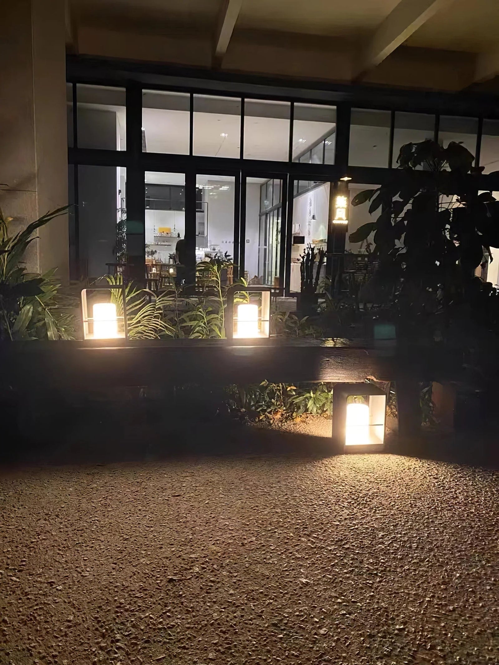 LED-Laternen-Gartenleuchte