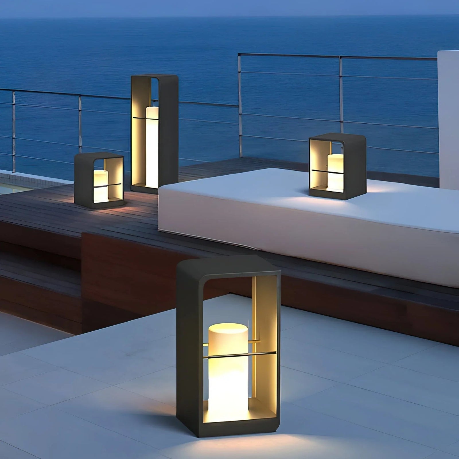 LED-Laternen-Gartenleuchte