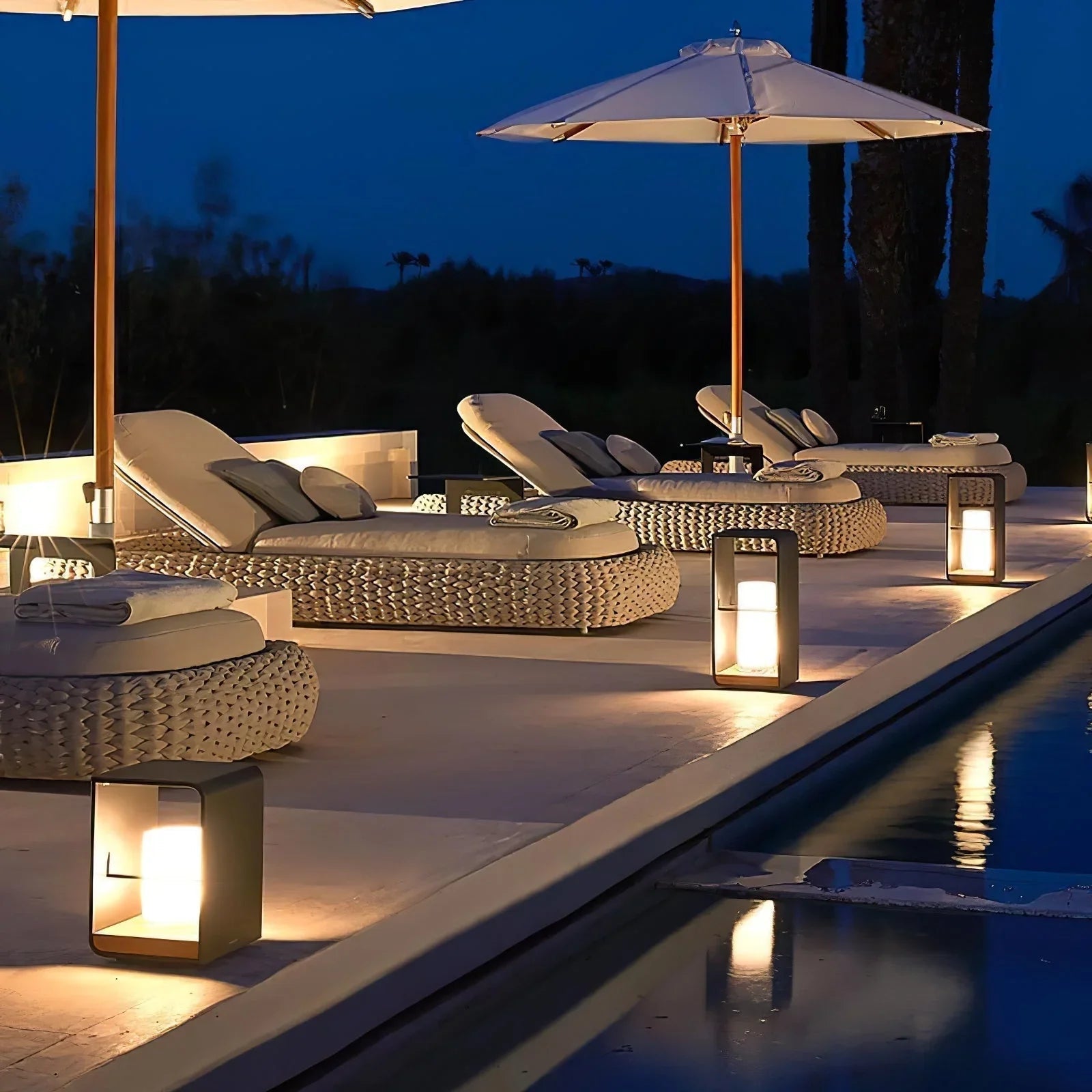 LED-Laternen-Gartenleuchte