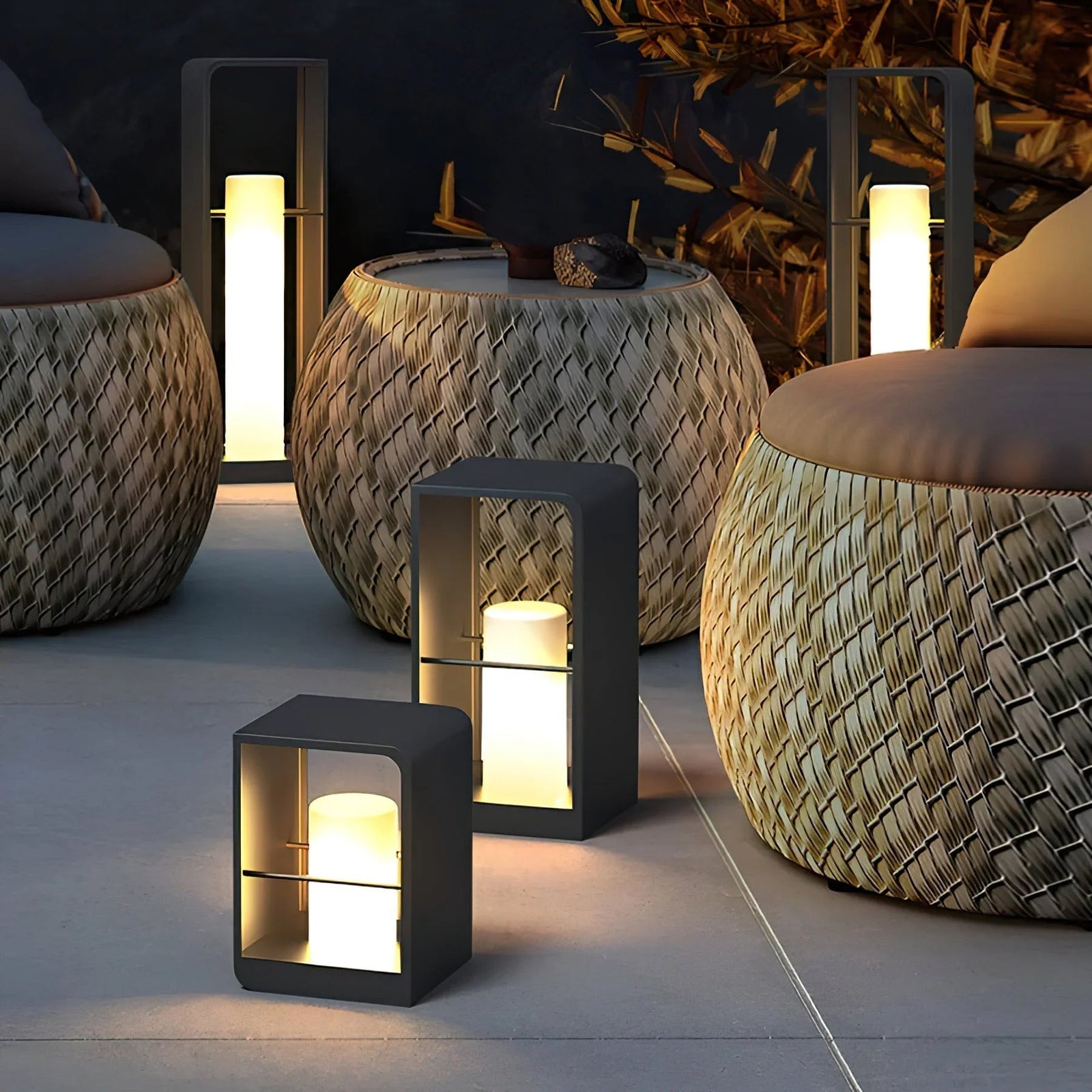 LED-Laternen-Gartenleuchte