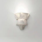 Laboratory Tiered Alabaster Sconce