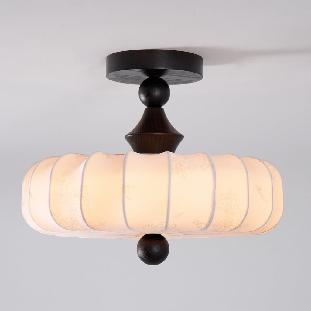 Lattice Fabric Ceiling Lamp