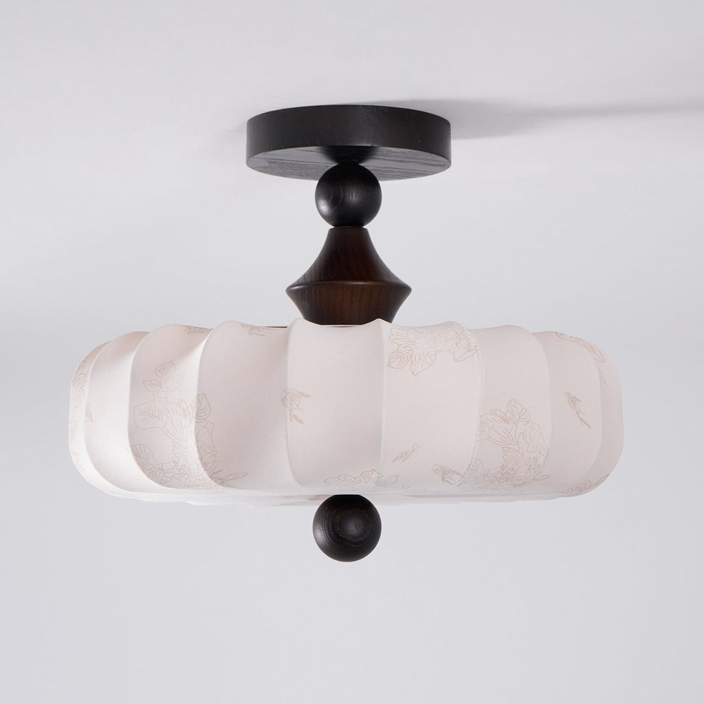 Lattice Fabric Ceiling Lamp