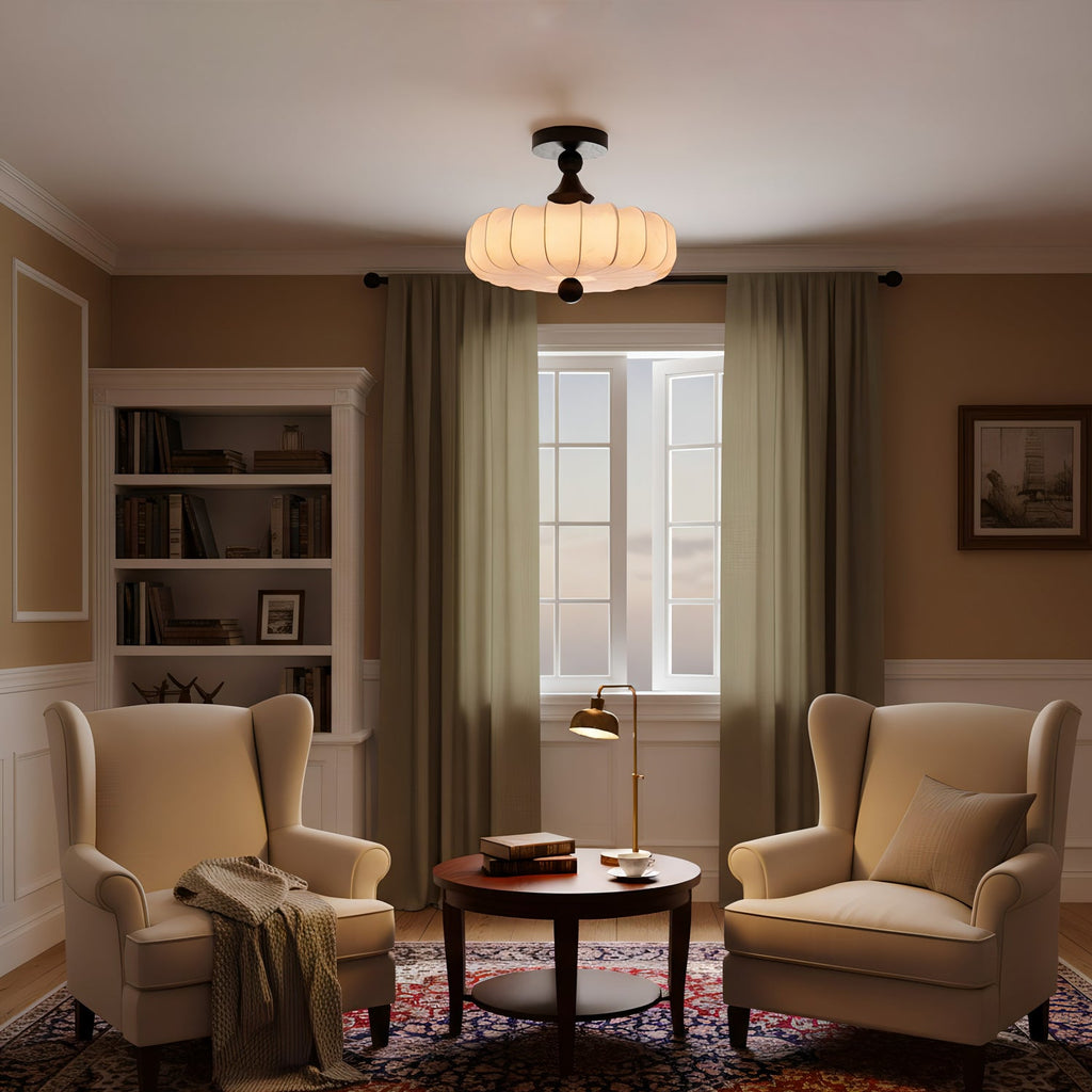 Lattice Fabric Ceiling Lamp