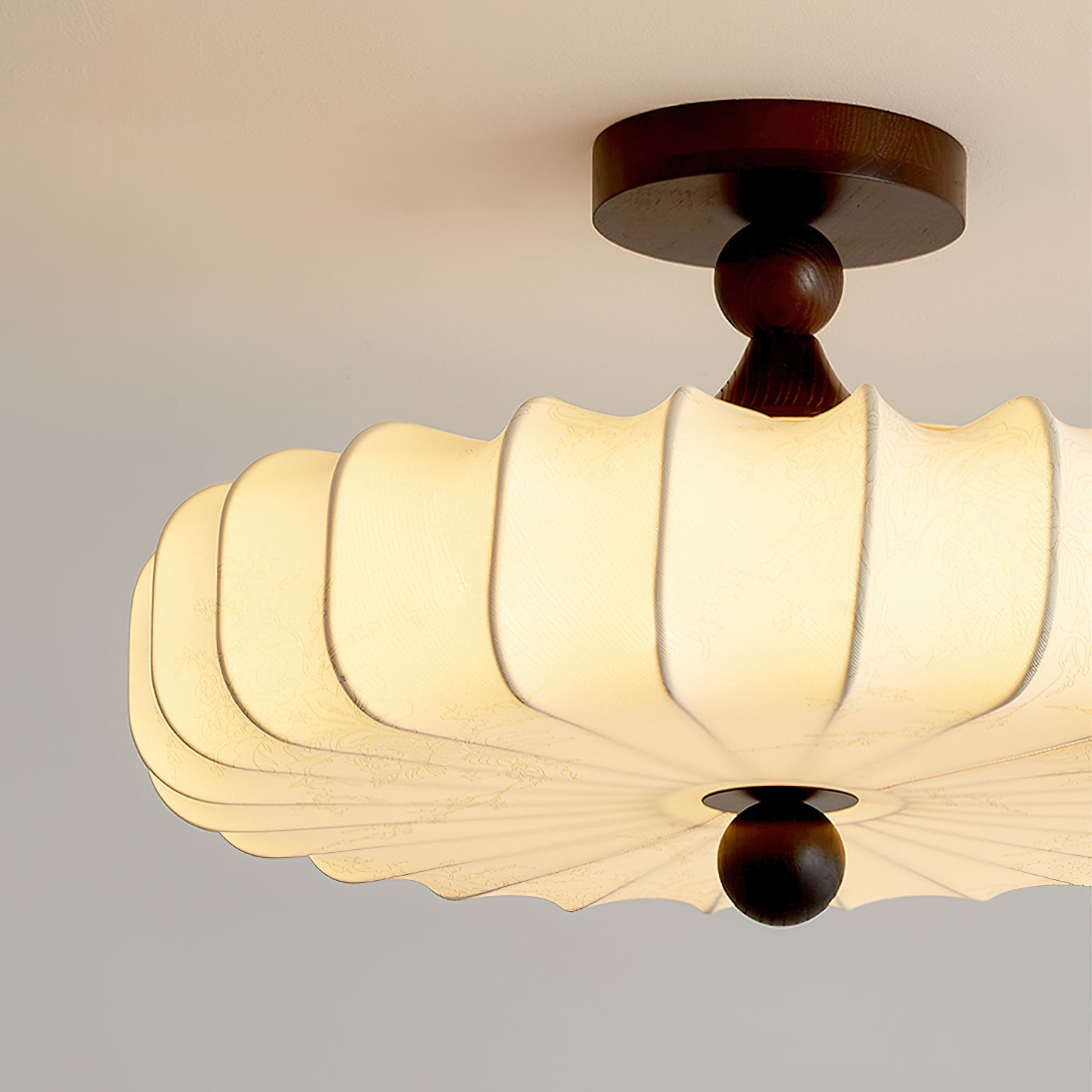 Lattice Fabric Ceiling Lamp