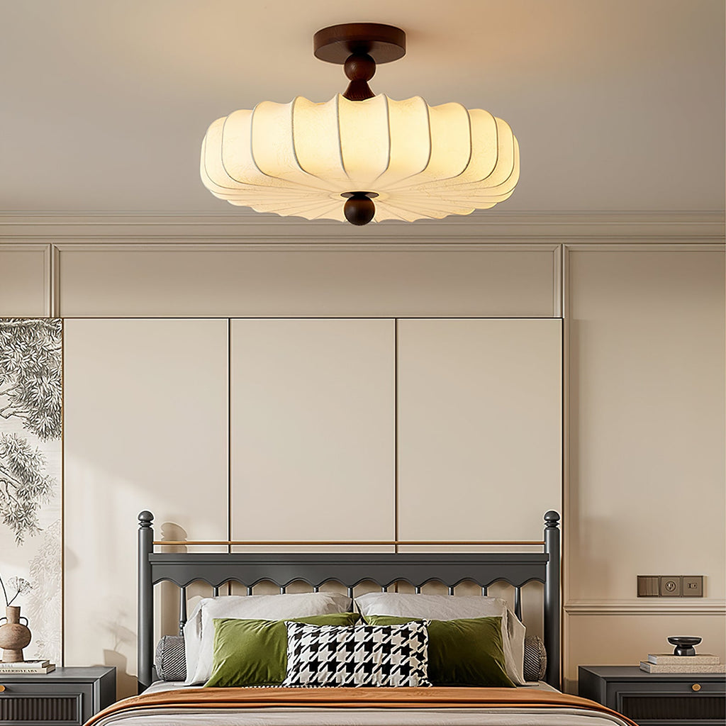 Lattice Fabric Ceiling Lamp