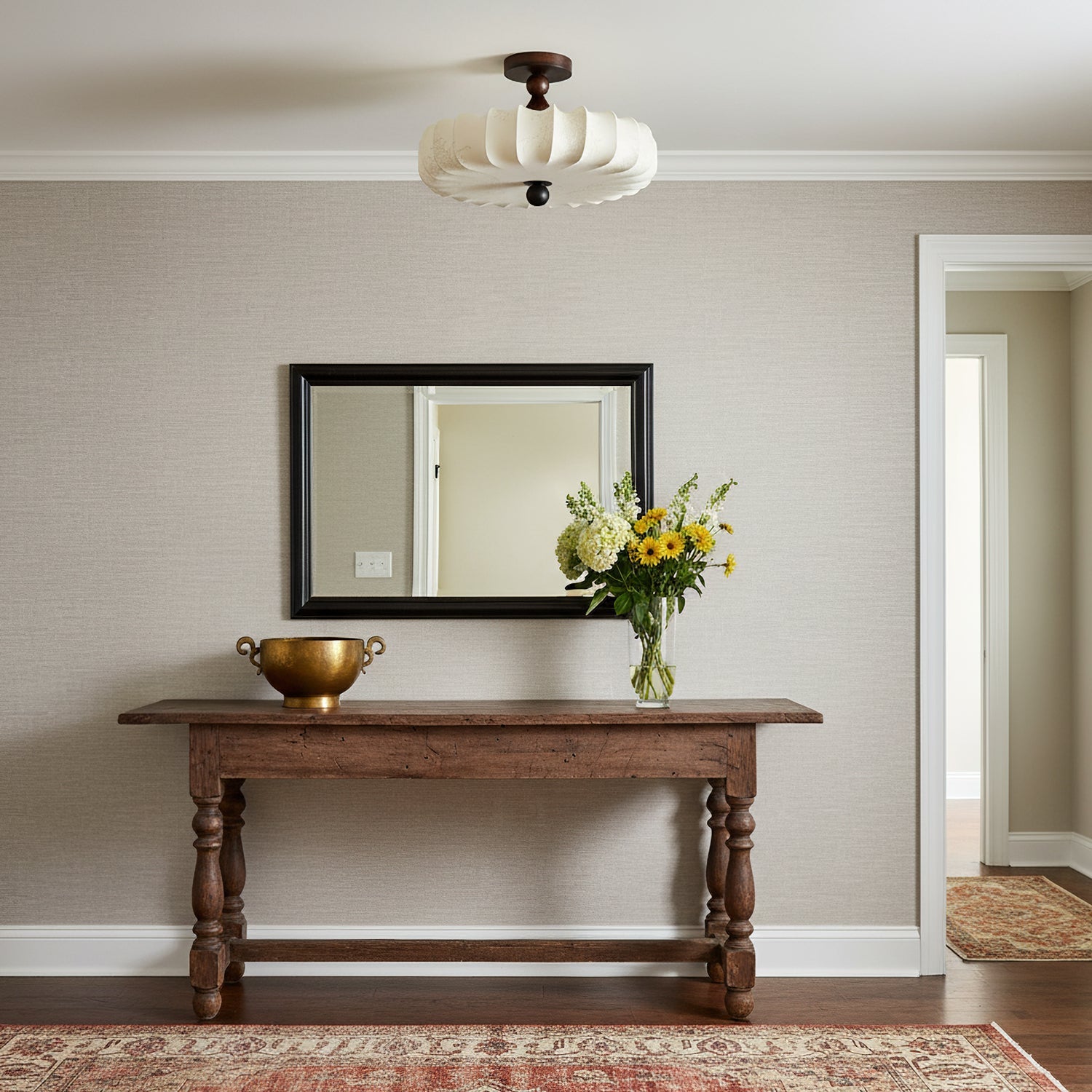 Lattice Fabric Ceiling Lamp