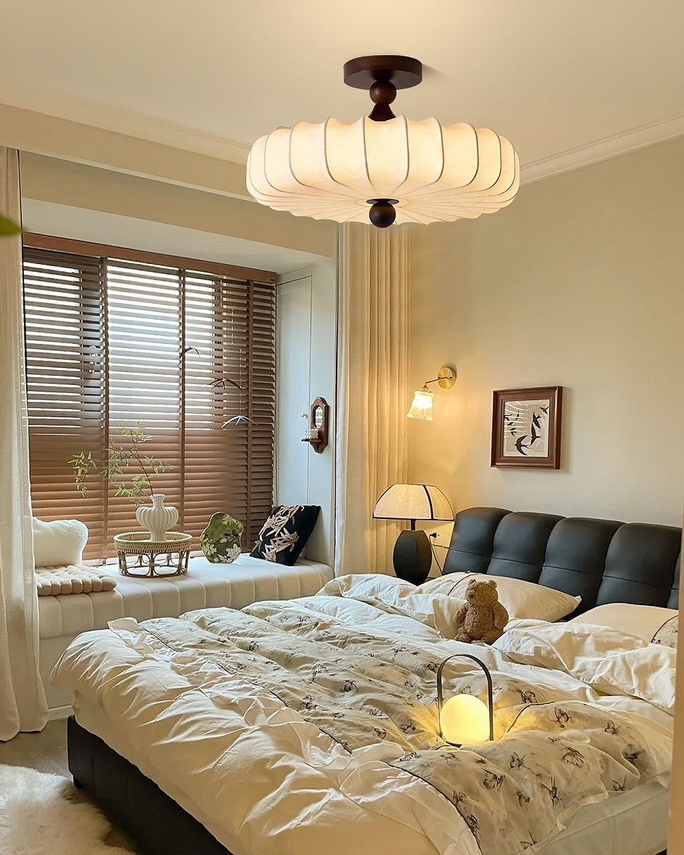 Lattice Fabric Ceiling Lamp