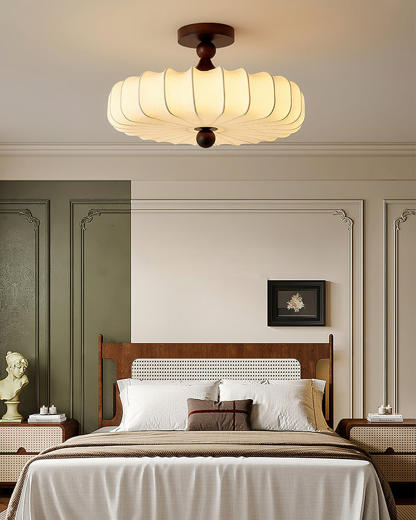 Lattice Fabric Ceiling Lamp