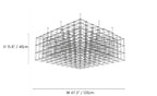 Latticework Linear Chandelier