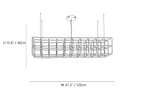 Latticework Linear Chandelier
