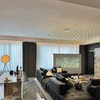 Latticework Linear Chandelier