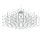 Latticework Linear Chandelier