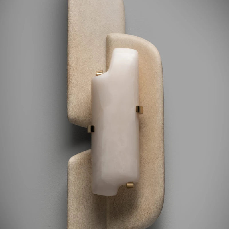 Layered Cloud Stone Wall Sconce