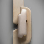 Layered Cloud Stone Wall Sconce