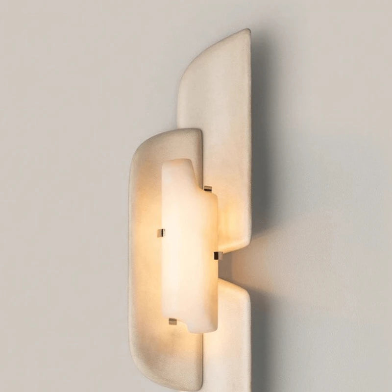 Layered Cloud Stone Wall Sconce