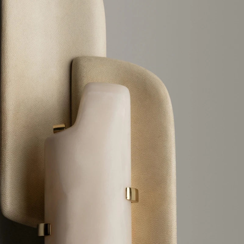 Layered Cloud Stone Wall Sconce