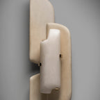 Layered Cloud Stone Wall Sconce