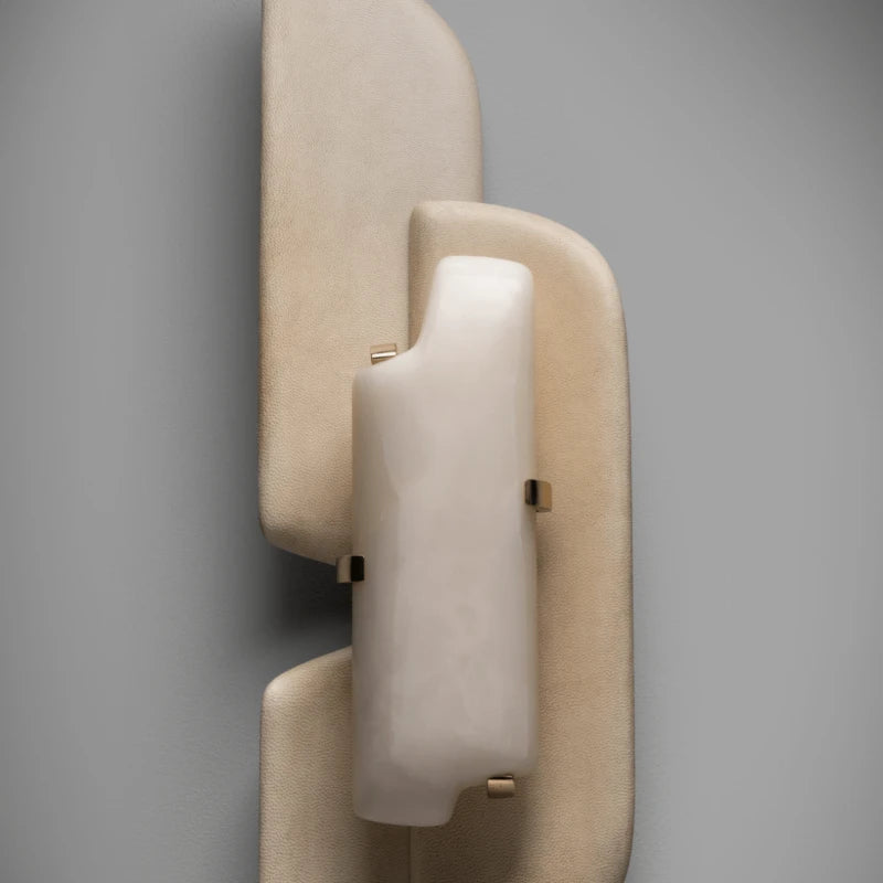 Layered Cloud Stone Wall Sconce